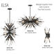 Elsa Midnight Graphite Island Light Ceiling Light